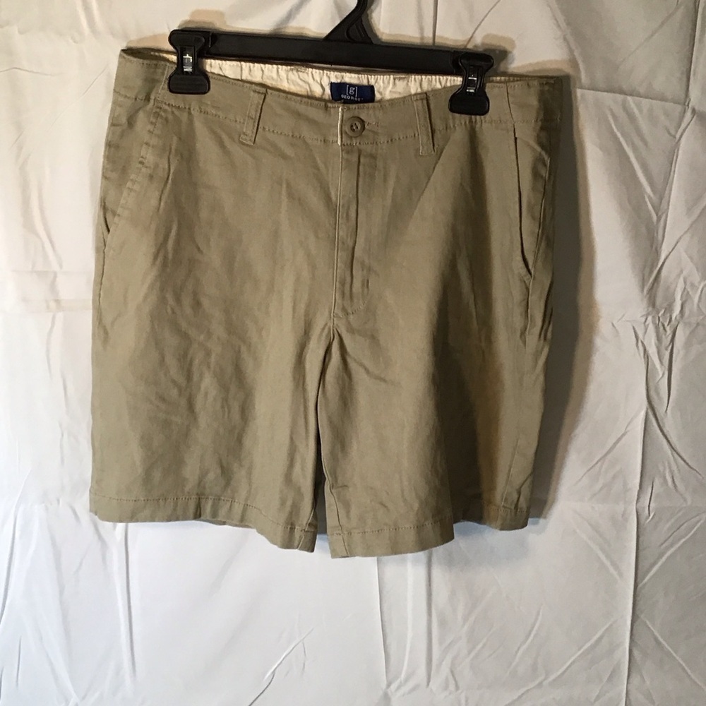 George Men's Khaki Flat Front Shorts